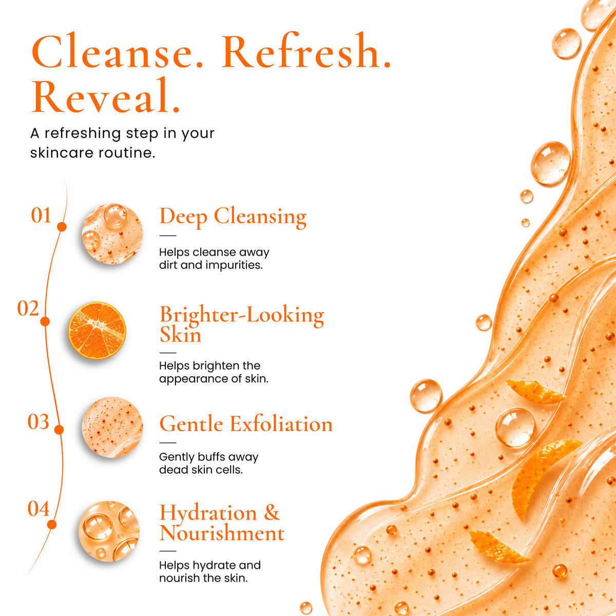 Orange Face Wash Gel